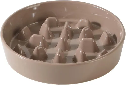 Vista 15 de Havniva Cuencos elevados para perros de alimentación lenta, 6.1 pulgadas 1 x café marrón - C