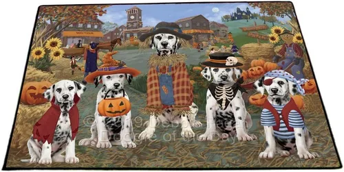 Vista 15 de Doggie of the Day Dalmatian Dogs Floor Mat - 4th of July Independence Day - Best Dog Doormat - Protector Decor - Unique Portrait Art - Premium