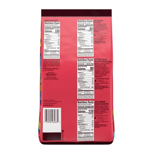 Vista 2 de HARIBO, JOLLY RANCHER y TWIZZLERS - Paquete surtido de dulces con sabor a frutas, 31.4 onzas
