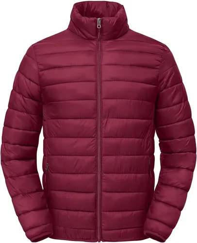 Vista 8 de Abrigos de invierno para hombre, térmicos, ligeros, acolchados, impermeables, cálidos, con bolsillos con cremallera