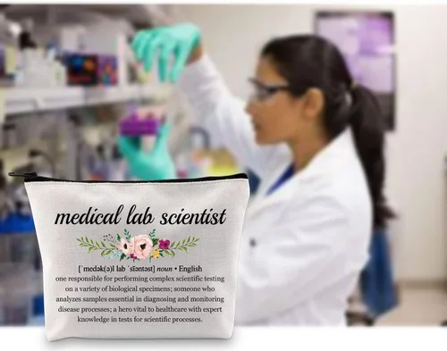 Vista 7 de G2TUP Regalo de científico de laboratorio médico Definición de científico de laboratorio médico Bolsa de maquillaje Bolsa de cosméticos