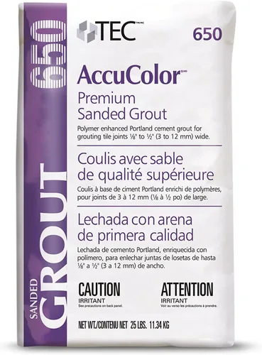 Vista 2 de TEC AccuColor - Lechada lijada de alta calidad, compatible con el color, resistente al desgaste, resistente al encogimiento para uso con azulejos, 1