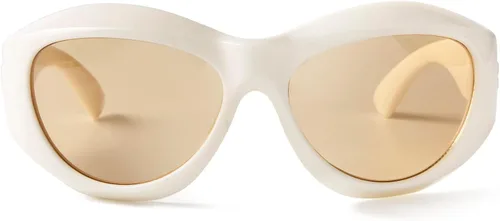Vista 3 de PEGH Gafas de sol envolventes Y2K de gran tamaño ovaladas para hombres y mujeres de moda