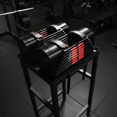 Vista 2 de Adjustable Dumbbell Rack 1/2/3-Tier 500-800LBS, Heavy Duty Weight Rack