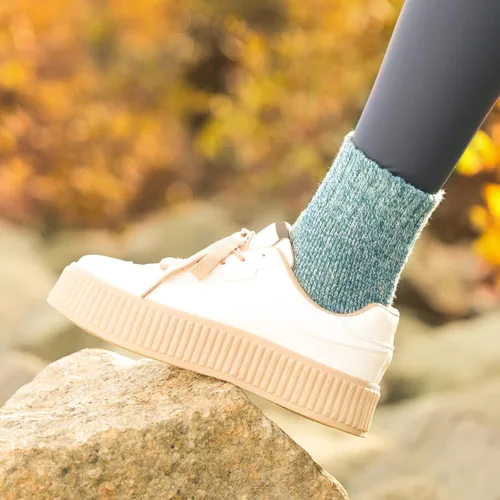 Vista 7 de Calcetines de lana, 5 pares, calcetines de lana para mujer, calcetines de botas suaves