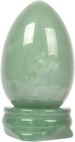 Vista 9 de Justinstones Huevo de obsidiana negra natural, cristal curativo, meditación de chakras, piedra de decoración de oficina en casa con soporte de piedra