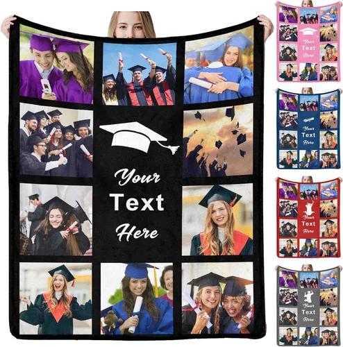 Vista 26 de Manta personalizada con imagen, tu texto aquí, 10 fotos, mantas de imágenes personalizadas para adultos, familia, papá, mamá, parejas, manta