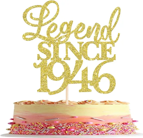 Vista 32 de Rsstarxi 1 paquete de decoración de pastel con purpurina de leyenda desde 2012 para decoración de tarta de cumpleaños 13 años para decoración