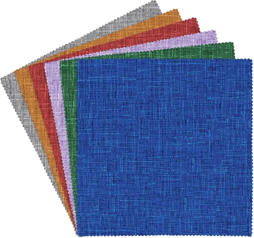 Vista 10 de Connecting Threads Cuadrados de tela surtidos de 10 x 10 pulgadas para acolchar