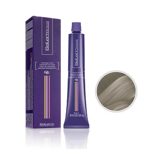 Vista 2 de Salerm Vison Colorante Crema #10.1 rubio ceniza platino, 2.3 onzas / 2.5 fl oz