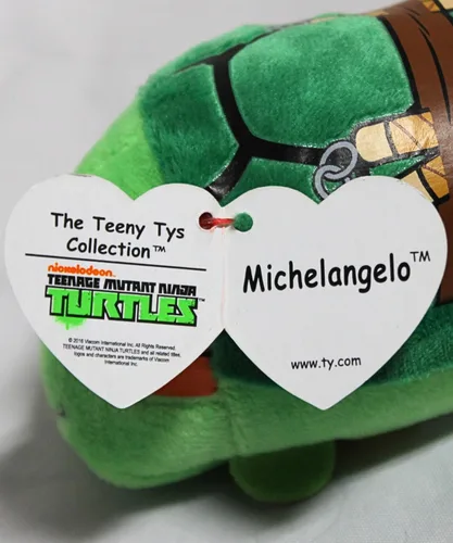 Vista 5 de TY TY42172 Tortugas Ninja (TMNT) Michelangelo Teeny, multicolor
