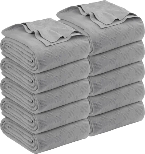 Vista 17 de Utopia Bedding - Manta térmica 100% algodón, color negro, tamaño Queen, 90 x 90 pulgadas Manta ligera y transpirable para primavera y verano
