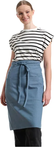 Vista 2 de MEEMA Bistro Medio Delantal para Hombre y Mujer Medio Delantal para Mujer con Bolsillos Delantales Para Meseros Delantales de camarera