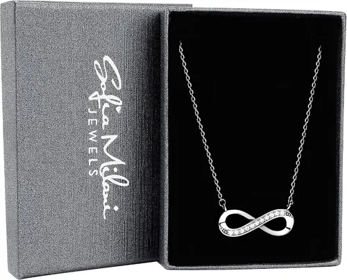Vista 3 de Sofia Milani - Collar de plata 925 para mujer - con circonitas - Colgante infinito - 50208 Plata esterlina