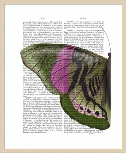 Vista 7 de Amanti Art Fab Funky - Lienzo decorativo para pared, diseño de mariposa en verde y rosa de 24 x 20 pulgadas, arte de pared de animales, decoración