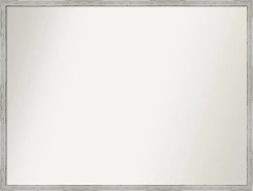 Vista 137 de Amanti Art Espejo de baño blanco para sobre el fregadero, 22 x 45 pulgadas, espejo de tocador rectangular blanco Lucie, marco de madera moderno