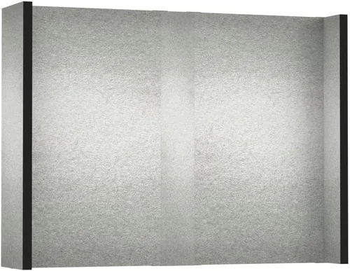Vista 28 de EverPanel - Kit de pared modular de 7 x 7 pies, color azul oscuro SoundSorb con ribete negro, divisor de habitación, paneles de pared entrelazados
