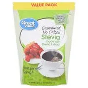 Vista 2 de Great Value Stevia granulada sin calorías, paquete de 19.4 onzas (paquete de 1)