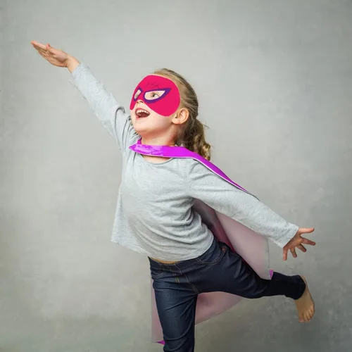 Vista 2 de Dajiahao Superhero Capes for Kids 4-10 Year Double Side Superhero Costume Cosplay Dress Up Cape for Boy Birthday Party Gifts