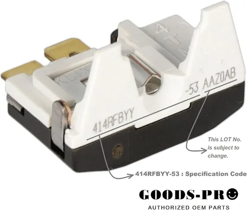 Vista 4 de Protector de sobrecarga WR8X122 (4TM 414RFBYY-53) Pieza de repuesto para refrigerador GE GOODS-PRO Overload Protector WR8X122
