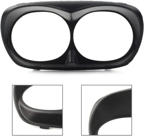Vista 4 de Cubierta de bisel de faros delanteros de motocicleta para Harley Road Glide FLTR 1998-2013, negro mate