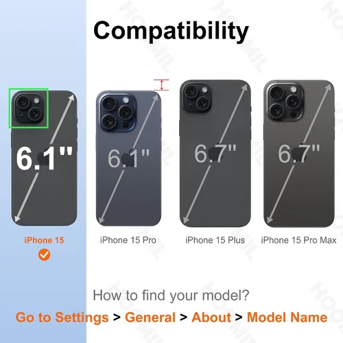 Vista 144 de HOOMIL Funda para iPhone 7 Plus/iPhone 8 Plus de 5.5 Pulgadas, sin amarillamiento, protección contra caídas, cubierta trasera dura transparente