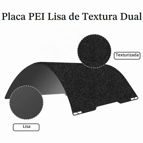 Vista 2 de Placa de construcción H2C para Bambu Lab A2L Hoja de placa PEI lisa y de 230X230MM
