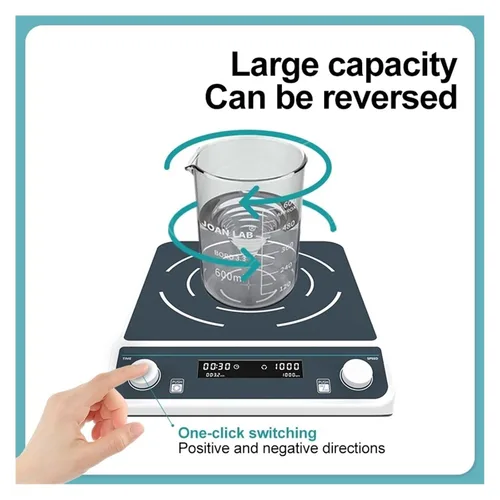 Vista 6 de LAB Stirrer, Multiple Magnetic Stirrer Digital Laboratory Mixer Four-Station 500ml*4(MS-10L)