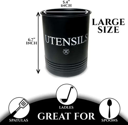 Vista 3 de Soporte para utensilios grandes Crocks Cocina (negro)