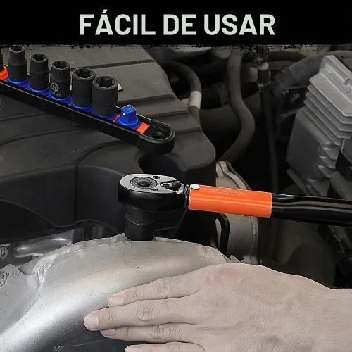 Vista 8 de HORUSDY E-Torx - Juego de llaves de vaso externas de 13 piezas Juego de llaves de vaso hembra E-Torx (E4-E20) de 11 piezas Juego de adaptadores
