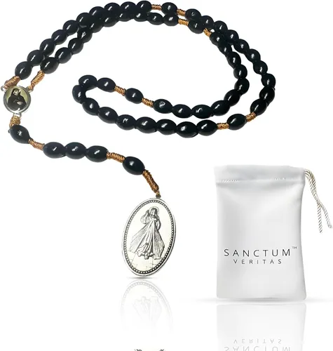 Vista 11 de SANCTUM VERITAS Saint Faustina Kowalska True Relic Chaplet Apostle Divine of Mercy Miraculous Medal Jesus I Trust in You Chaplet Three O' Clock