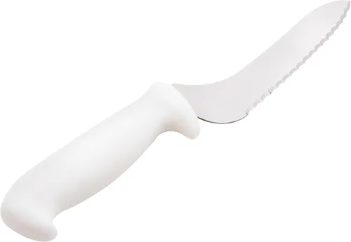 Vista 5 de Mundial Cuchillo sándwich de borde dentado Offset, blanco, 9 pulgadas