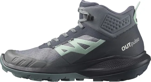 Vista 2 de Salomon Outpulse Mid Gore-Tex - Zapatos de senderismo para mujer, Gris