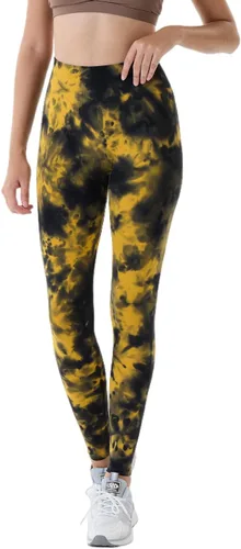 Vista 5 de AUROLA Leggings de entrenamiento para mujer, control de abdomen, a prueba de sentadillas, acanalados, gruesos, sin costuras, pantalones activos