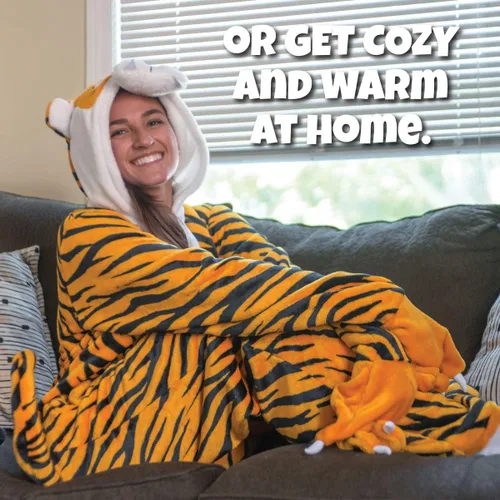 Vista 4 de Traje Flappy de una pieza de pijama de animal para cosplay, disfraz de Halloween
