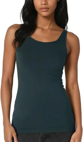 Vista 22 de NIKIBIKI Playera sin costuras clásica premium para mujer, fabricada en EE. UU., talla única