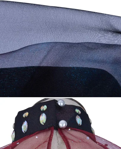 Vista 6 de miccostumes Vestido de disfraz de mujer negro para mujer