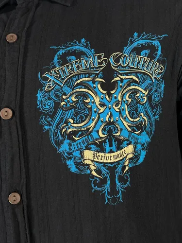 Vista 8 de Xtreme Couture by Affliction - Camisa con botones para hombre, color blanco