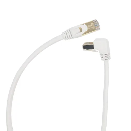 Vista 10 de Cable Ethernet Cat6 de 90 grados en ángulo recto hacia abajo, cable Ethernet de ángulo recto Cat 6 para PC, router, módem, impresora, caja de TV