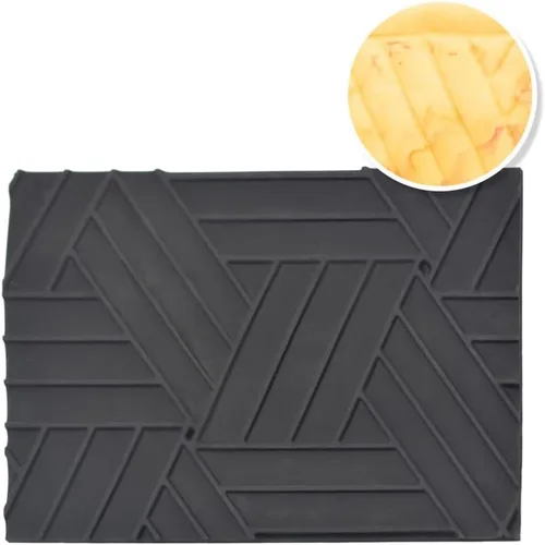 Vista 3 de Alfombrilla de silicona Mousse Roll Swiss Roll Textura Mat Geometría Encaje Fondant Mat Pastelería Resina Molde Pastel