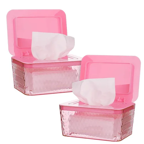 Vista 12 de Dispensador de toallitas Whiidoom, Soporte para toallitas de una mano para bebé y adulto, contenedor de toallitas con diseño de sello para baño