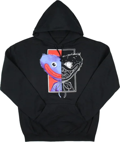 Vista 2 de Mad Engine Poppy Playtime Huggy Split Face Jumpscare - Sudadera con capucha para niño