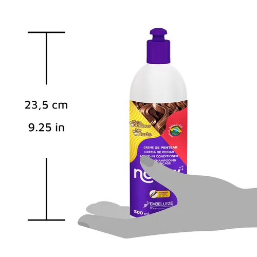 Vista 3 de NOVEX My Curls - Acondicionador intenso sin enjuague – 17.6 oz – Repara los rizos dañados – Mejora el brillo, la suavidad y el brillo – Cabello sin