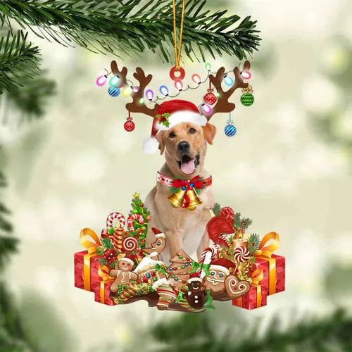 Vista 34 de Nazenti Adorno de Navidad personalizado de reno de Alaskan Malamute – Adorno de perro personalizado para amantes de las mascotas, acrílico plano