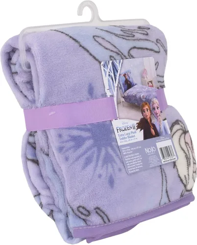 Vista 2 de Disney Frozen 2 - Manta para niños pequeños de Elsa y Nokk, felpa súper suave de 40 x 50 pulgadas, manta para viajes, cochecito y acurrucarse