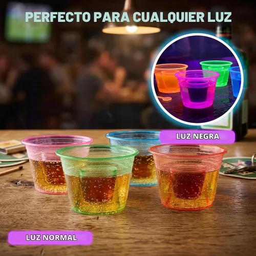 Vista 9 de Party Essentials Jager Blaster - Vasos de plástico suave, 3 onzas, 50 unidades, neón surtidos Variado neón