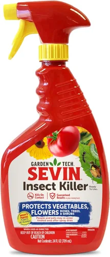 Vista 16 de Sevin Insecticida Listo para Usar 32 oz Mata al contacto, más de 700 insectos listados, espray de control de plagas, agita y rocía