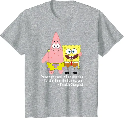 Vista 40 de Mademark x SpongeBob SquarePants - Patrick & SpongeBob - Camiseta de la amistad Asfalto