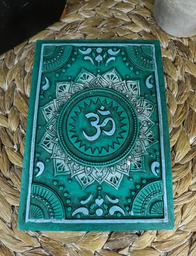 Vista 7 de Ebros Feng Shui Zen Buddha Ohm Símbolo Sagrado Lotus Mandala Flor Caja Decorativa Almacenamiento Stash Bisutería Tarot Talismán Feng Shui Acento