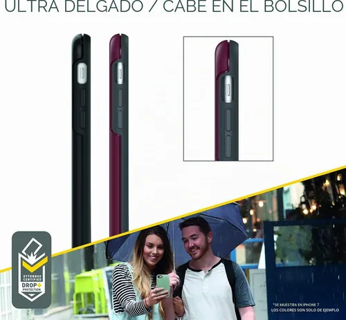 Vista 5 de OtterBox Symmetry Series - Funda para iPhone SE 3ª generación (2022), iPhone SE 2ª (2020), iPhone 8, iPhone 7 (no Plus), embalaje no minorista, Negro